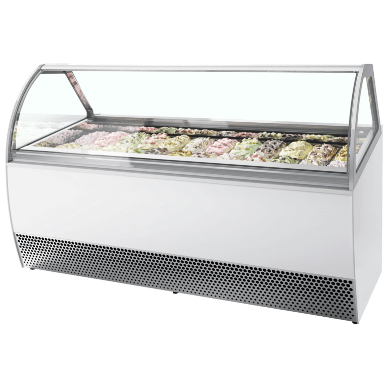 Met de Tefcold ijsvitrine MILLENNIUM LX24 presenteert u uw heerlijke ijs op een professionele en aantrekkelijke manier. Bestel nu en geniet van optimale koeling en maximale zichtbaarheid voor uw producten.