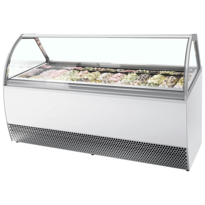 Met de Tefcold ijsvitrine MILLENNIUM LX24 presenteert u uw heerlijke ijs op een professionele en aantrekkelijke manier. Bestel nu en geniet van optimale koeling en maximale zichtbaarheid voor uw producten.